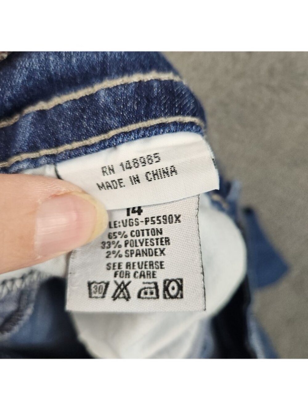 Vigoss VGS Jeans Women's 14 Skinny Ankle Jeans Embroidered Embellished Stretch - Picture 10 of 12